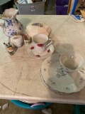 Lot of painted porcelain and China including mid century elf