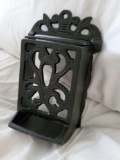 Cast Iron matches holder, fireplace