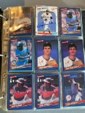 Binder of vintage baseball cards