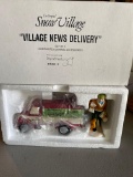 Dept 56 Original Snow Village Village News Delivery