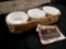 NEW STOCK Made Terra Dip Set with 3 Porcelain Ceramic Dip Condiment Bowls