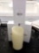 (3) NEW STORE STOCK CREAM DRIP MOVING FLAME LED CANDLE, 3