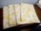 (4) NEW IOP Lemon Table Runner Cotton Linen 70 Inches Long Dresser Scarves
