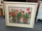 FRAMED AND MATTED RED GERANIUMS BY JUDY BUSWELL PRINT