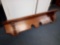 STRONG VERY OLD WOOD 4 FT LONG WALL-MOUNTED MANTLE, SHELF