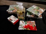 SWEET SOUTHERN CHARM GIFT CRATE, NEW STOCK MICHEL DESIGN WORKS SOAPS, LOTION, SOAP DISH, HOSTESS