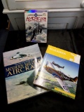 TRIO OF MEDIA ABOUT MODERN MILITARY AIRCRAFT INCLUDING FIGHTING JETS DVDS AND ENCYCLOPEDIA