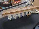 New Merch- Vintage Inspired scallop carved Wood shelf, ivory and natural wood