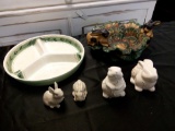 STORE STOCK Cute Ceramic Grouping with Bunnies