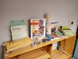 STORE STOCK SUPPLIES INCLUDING UPHOLSTERY BOOK, PAPERCRAFT SUPPLIES, AND MORE