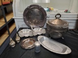 vintage silverplate and aluminum grouping