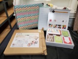 NICE Scrapbooking grouping including Home Decor Banner kit, opened