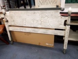 OLD SHABBY CHIC HEADBOARD, PREVIOUSLY USED AT STORE