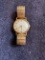 Authentic Nivada Grenchen Wristwatch with Speidel gold filled band running as found