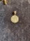 14k white gold Small religious pendant