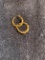 14kt gold round hoop earrings