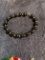 14kt gold and Black bead bracelet