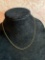 14kt gold twist chain necklace