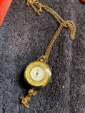 Authentic vintage Borea Swiss made pendant watch and chain