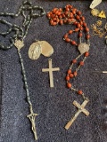 Catholic necklaces and pendants including nice Sterling silver