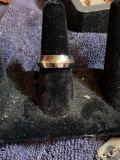 Titanium and 14k gold ring