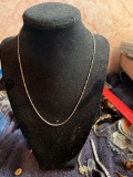 Fine 14k white gold chain necklace