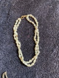 14kt gold and Pearlesque strand bracelet
