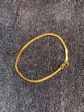 14k gold herringbone bracelet