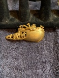 Wonderful large signed AJC vintage Noah?s Ark brooch pin