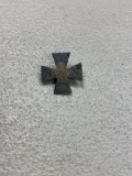 Small antique silver cross marked 1886
