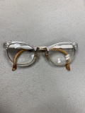 Rare Artcraft Aluminum Cat Eye Eyeglasses with gold filled bridge