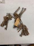 Huge lot of antique skeleton and other keys