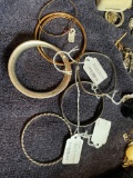 Lot of 7 fashion bracelets including tags from antique store