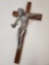 SIGNED Gift of the Spirit Crucifix, pewter wood. W.BERG