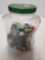 Vintage Marbles in Tasters Choice jar