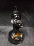 Pottery African Style Art Ashtray