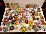 AMAZING HUGE GROUP OF VINTAGE PATCHES AND MORE! APPROX 50+
