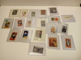 VERY SMALL COLLECTIBLE CARDS, VERY OLD, SOME VALUATIONS ON BACK