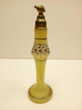 PRECIOUS HAND-PAINTED PERFUME ATOMIZER WITHOUT PUFF, MADE IN CZECHOSLOVAKIA