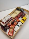 Tray of Vintage childs toy cars
