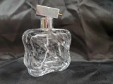 Glass and chrome Perfume bottle