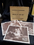 Vintage FILM photography WOLVES OF THE SEA, (8) 14 x 11