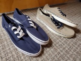 (2) pr men's Boat shoes including Columbia and Hilfiger