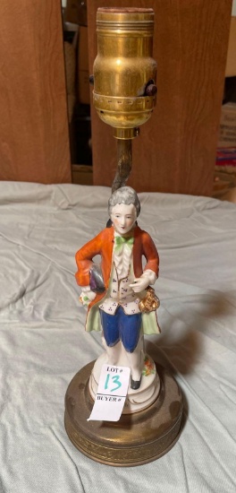 Rare occupied Japan large figural table lamp
