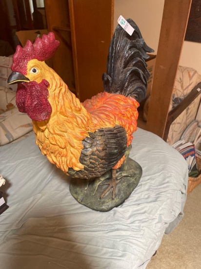 Stately large Rooster statue decor