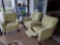 (3) comfy Green Plushy reclining chairs
