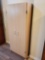 1 (of a pair) blonde 5 ft. storage cabinet,