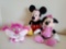 DISNEY plushes - Mickey, Minnie, Cheshire Cat