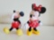 DISNEY posable MICKEY AND MINNIE 7 in.