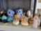 Collection of Heritage House trinket boxes, Hatchimal animals, Willow tree,